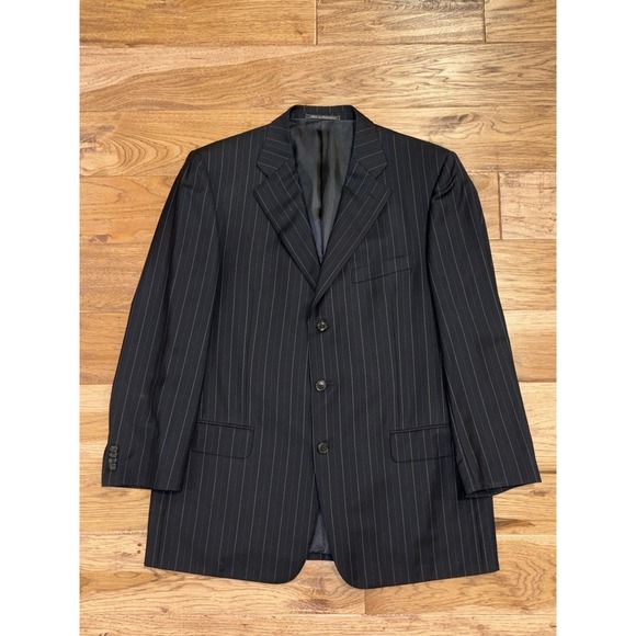 Ermenegildo Zegna Trofeo Wool Striped Italian Blazer Jacket IT‎ 54 US Sz 44 - Picture 6 of 14